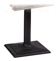 Aluminum Post and NuStone Patio/Deck Base Mount with SS Tubing for JNR/WNK Gas Grills