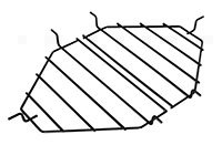 Stainless Steel Roaster Drip Pan Rack for Oval LG - 2pc