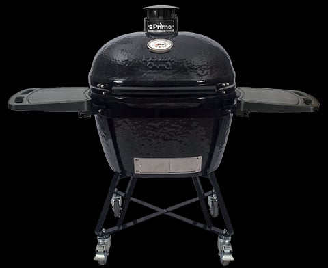 Oval Large Charcoal All-In-One (Heavy-Duty Stand, Side Shelves, Ash Tool and Grate Lifter)