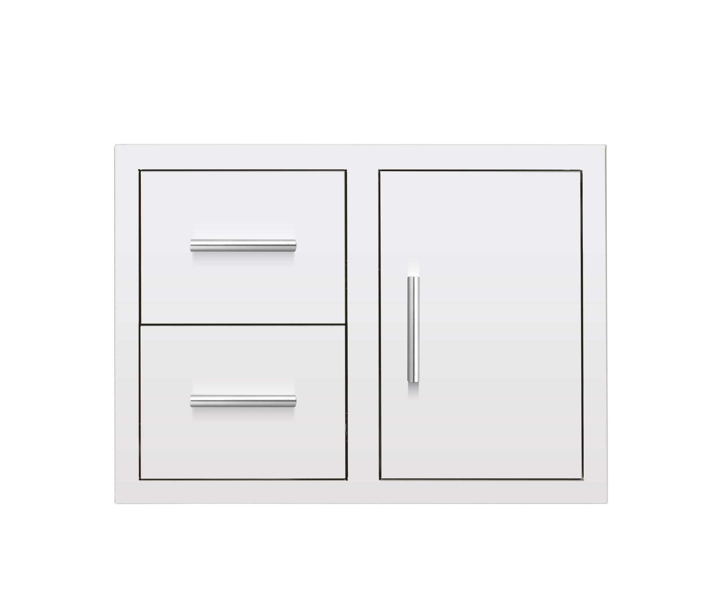 30" 2-Drawer and Access Door Combo with Hidden Hinge