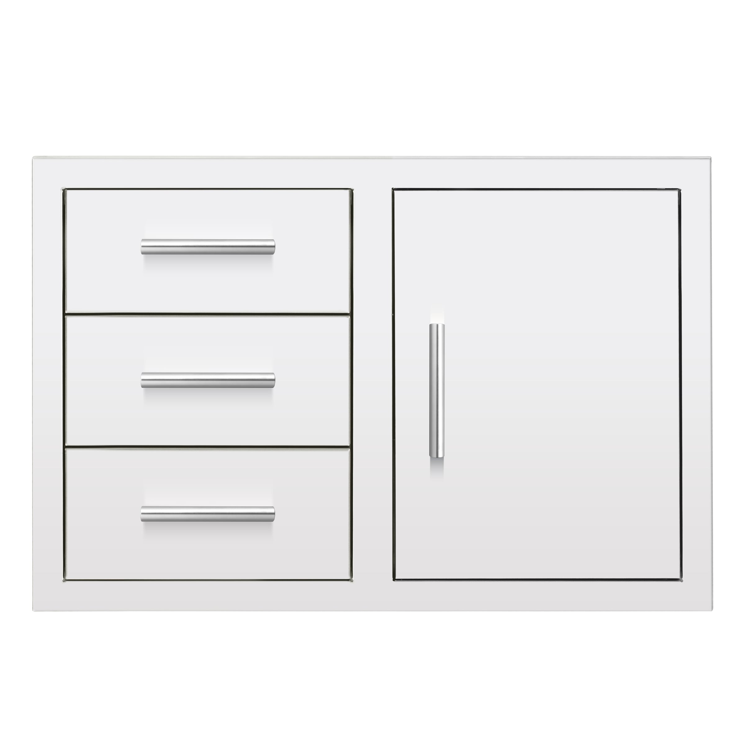 33" 3-Drawer and Access Door Combo with Hidden Hinge
