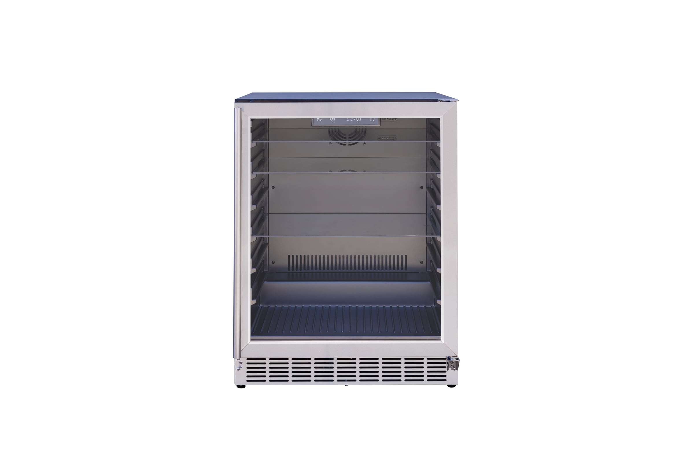24" Outdoor Rated Refrigerator with Glass Door and Glass Shelves (5c)