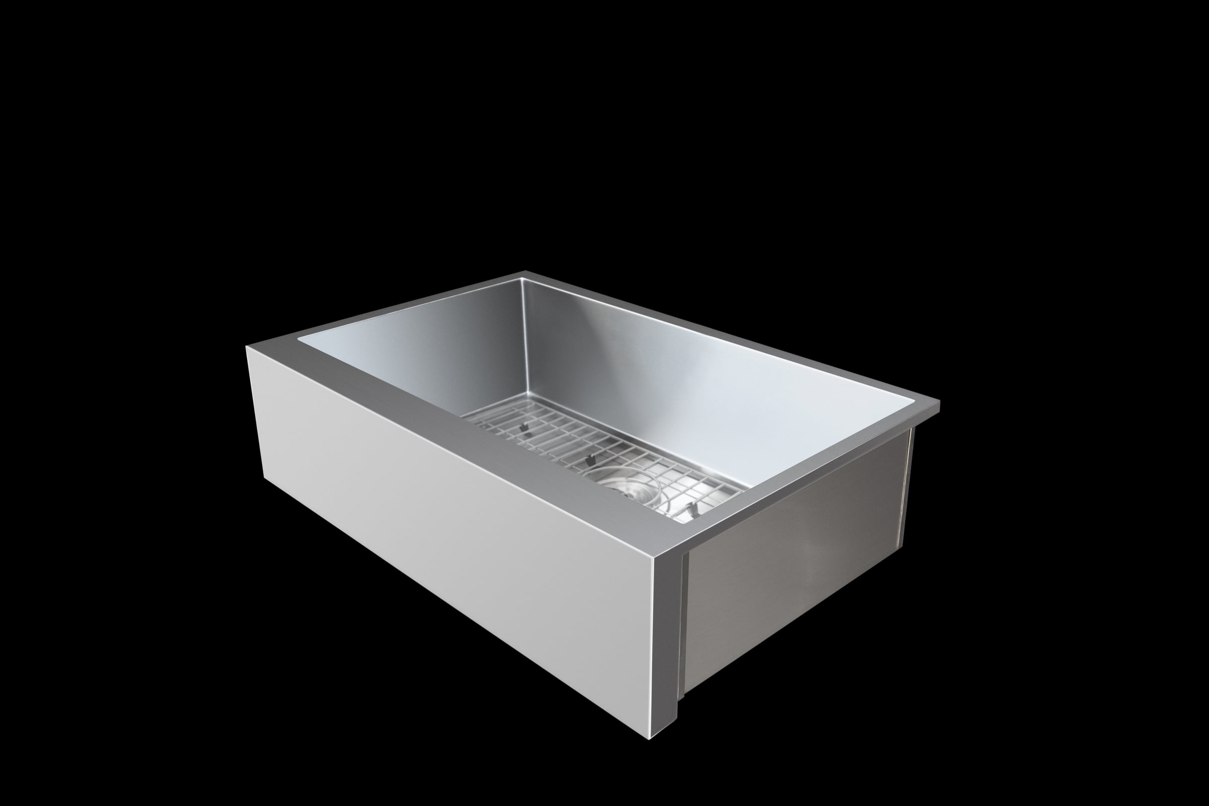 32" Farmhouse Sink (Package) Includes: Faucet, Noise Cancelling Padding in the Sink Basin, Sink Grate and Drain Plug