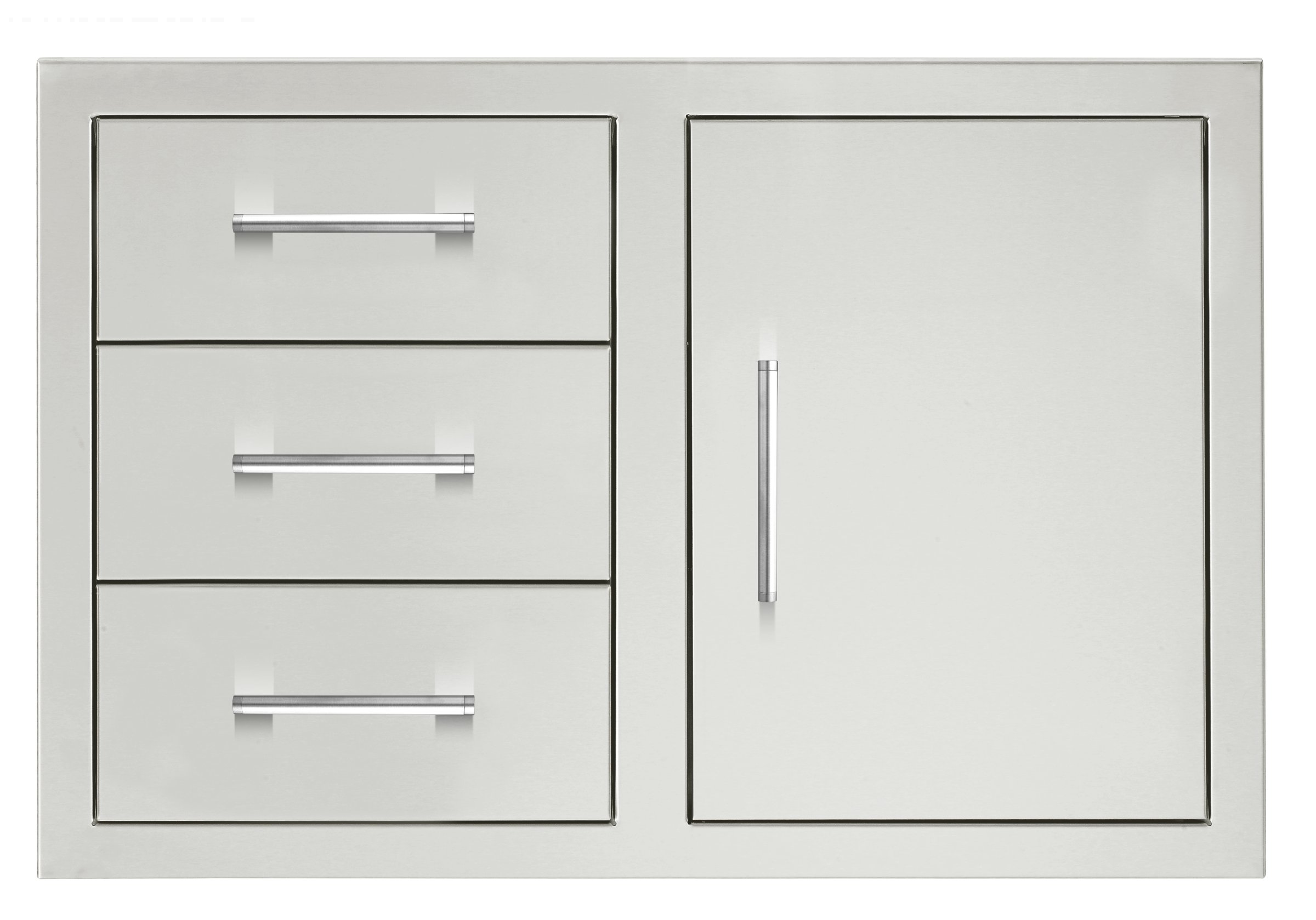 33" 3-Drawer and Access Door Combo with Hidden Hinge